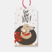 Étiquettes de Cadeau de Noël Chien Mignon (Devant)
