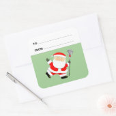 Étiquettes de cadeau de Noël de crosse (Enveloppe)
