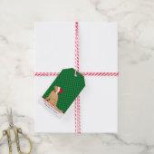 Étiquettes de cadeau de Noël doré vert (With Twine)