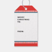 Étiquettes de cadeau de Noël équestres (Dos)