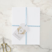 Étiquettes de cadeau de Noël Monogramme (Avec de laficelle)