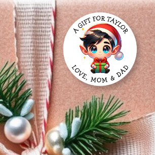 Étiquettes de cadeau de Noël personnalisées pour v