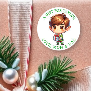 Étiquettes de cadeau de Noël personnalisées pour v
