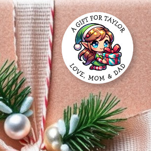 Étiquettes de cadeau de Noël personnalisées pour v