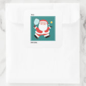 Étiquettes de cadeau de Noël Pickleball (Sac)