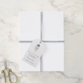 Étiquettes de cadeau de packet de graines de jacin (Avec de la ficelle)