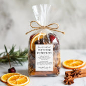 Étiquettes de Cadeau de Pot-pourri Faits Maison su