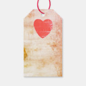 Étiquettes de cadeau de Saint-Valentin en détresse (Dos)