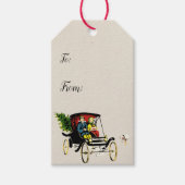 Étiquettes de cadeau de salutations de Noël (Devant)