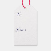 Étiquettes de cadeau du Père Noël dans la cheminée (Dos)