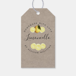 Étiquettes de cadeau en papier kraft personnalisée