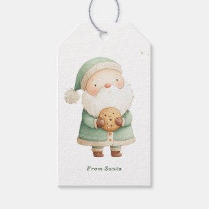 Étiquettes de cadeau personnalisées Santa Noël