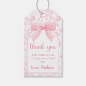 Étiquettes de cadeau pour 1er anniversaire à motif (Devant)