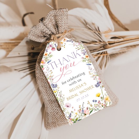 Étiquettes de cadeau pour Baby Shower Baby In Bloo