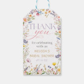 Étiquettes de cadeau pour Baby Shower Baby In Bloo (Dos)