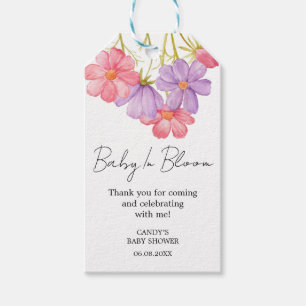 Étiquettes de cadeau pour Baby Shower Cosmos Merci