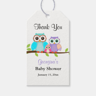 Étiquettes de cadeau pour Baby Shower de famille d