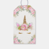 Étiquettes de cadeau pour Baby Shower Licorne (Dos)