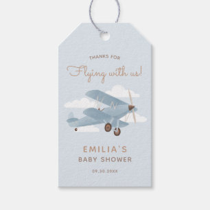 Étiquettes de cadeau pour Baby Shower Vintage Trav