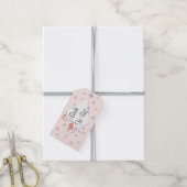 Étiquettes de cadeau Rose flamant diamant Future m (Avec de la ficelle)