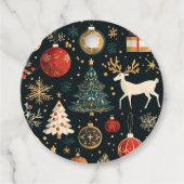 Étiquettes de cadeaux à thème de Noël (Devant)