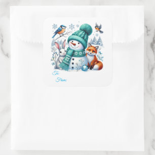 Étiquettes de cadeaux autocollantes de Noël