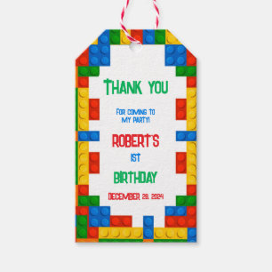 Étiquettes de cadeaux d'anniversaire Blocs de cons