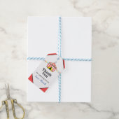 Étiquettes de cadeaux d'anniversaire Cirque Mignon (Avec de laficelle)