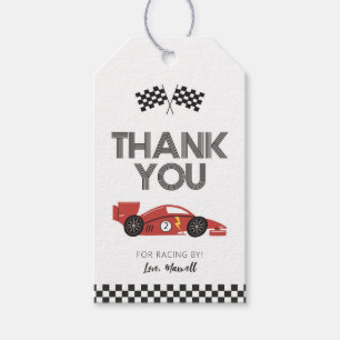 Étiquettes de cadeaux d'anniversaire de voiture de