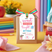 Étiquettes de cadeaux d'appréciation pour les ense