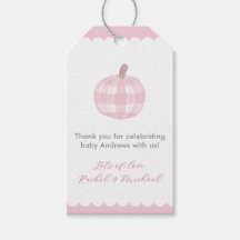 Étiquettes de cadeaux de baby shower pour fille av