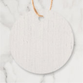 Étiquettes de cadeaux de baby shower rustiques ave (Dos)