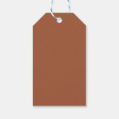 Étiquettes de cadeaux de baptême croix blanche en  (Dos)