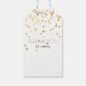 Étiquettes de cadeaux de douche de mariée à script (Dos)