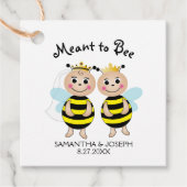 Étiquettes de cadeaux de douche de mariée Meant to (Devant)