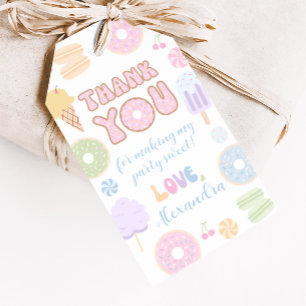 Étiquettes de cadeaux de fête d'anniversaire Paste
