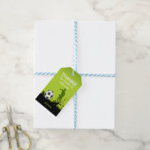 Étiquettes de cadeaux de fête de sport pour garçon (Avec de laficelle)