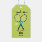 Étiquettes de cadeaux de fête de sport vertes modi (Devant)