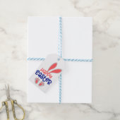 Étiquettes de cadeaux de lapin de Pâques (Avec de laficelle)