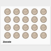 Étiquettes de cadeaux de mariage en pot Mason à co (Feuille)