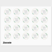 Étiquettes de cadeaux de mariage rustiques en pot  (Feuille)