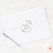 Étiquettes de cadeaux de mariage rustiques en pot  (Enveloppe)