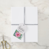 Étiquettes de cadeaux de mariage tropical (Avec de la ficelle)