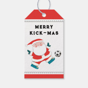 Étiquettes de cadeaux de Noël de football