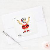 Étiquettes de cadeaux de Noël de lutte (Enveloppe)