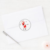 Étiquettes de cadeaux de Noël Golf (Enveloppe)