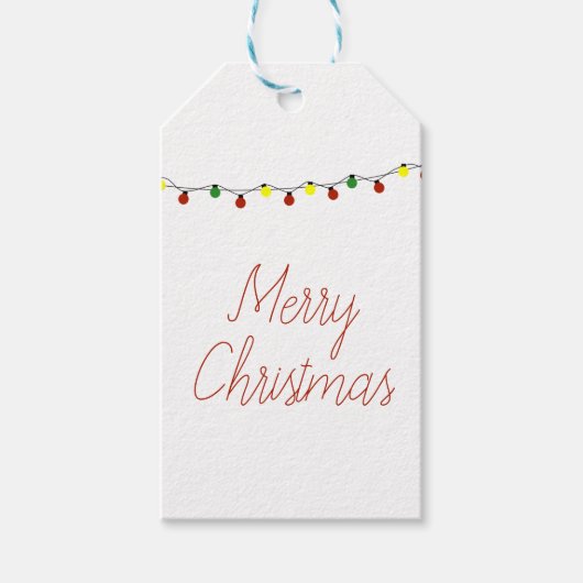Étiquettes de cadeaux de Noël joyeux (Devant)