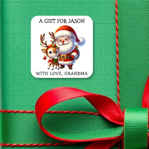 Étiquettes de cadeaux de Noël personnalisées 