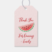 Étiquettes de cadeaux de remerciement pour pastèqu (Devant)