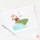 Étiquettes de cadeaux de surf pour Noël (Enveloppe)